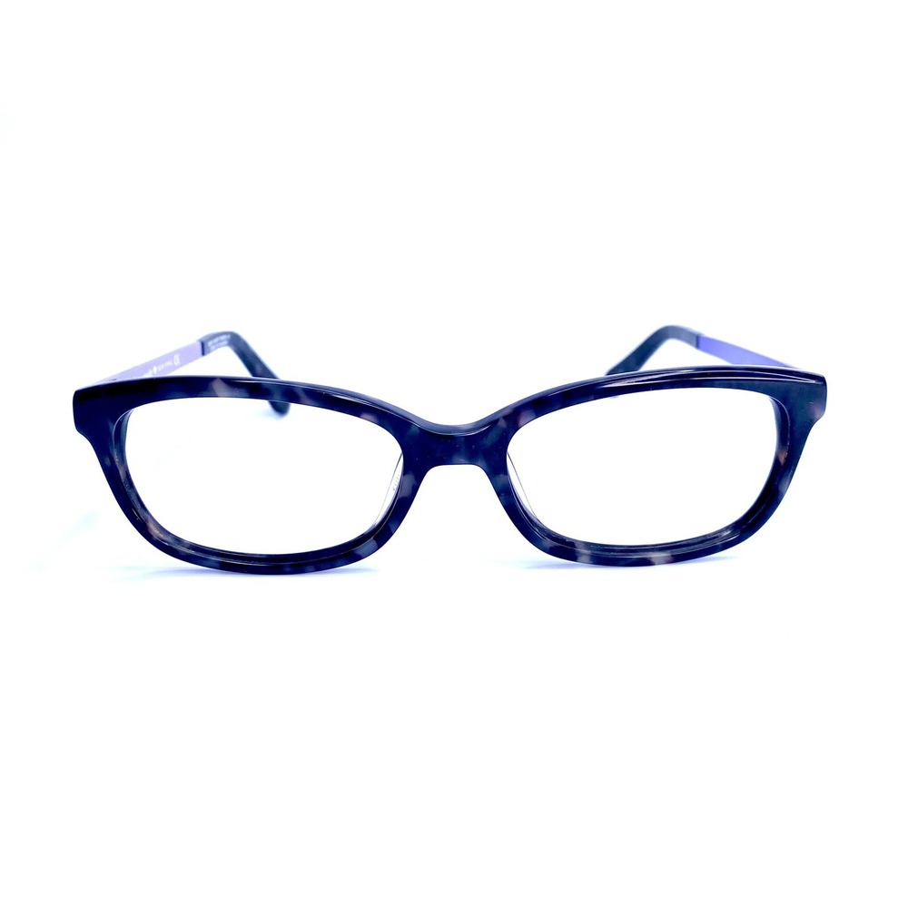 Kate Spade Brown Tortoise Rectangular Glasses Purple Temple Jazmine 51 17 140